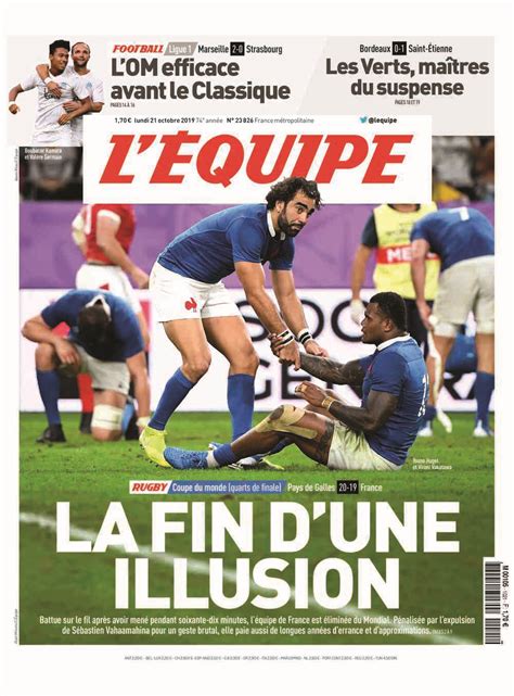 la une de l'equipe